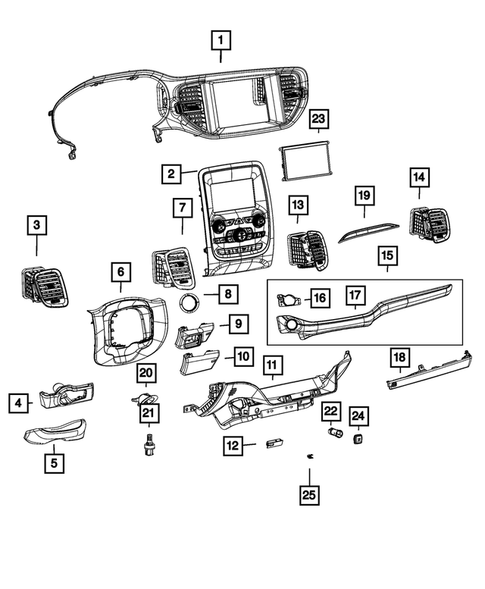 Instrument Panel for 2024 Dodge Durango #0