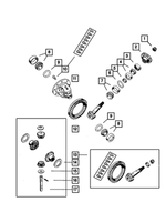 52114600AA - Front Suspension &amp; Drive: Differential Pinion Shaft for Mopar Image