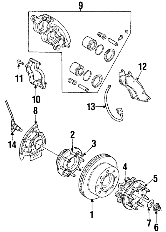 5015318AA - Brakes: Caliper Adapter for Mopar Image