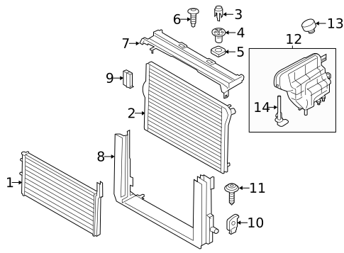 Radiator & Components for 2015 BMW 650i Gran Coupe #0