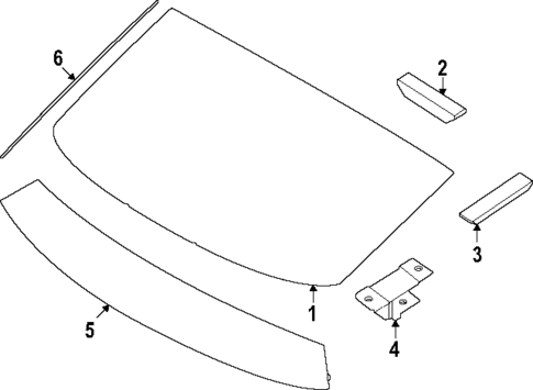 Glass - Lift Gate for 2025 Genesis GV60 #0