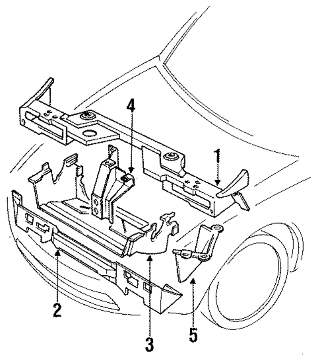 NA0153100F - : Upper Tie Bar for Mazda Image