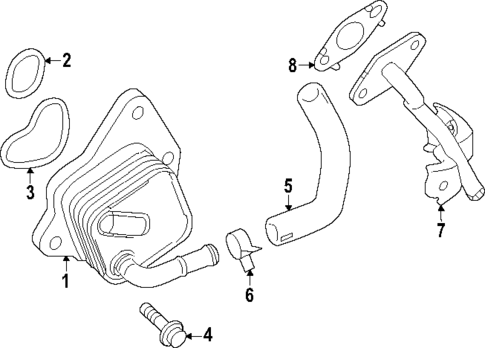 Oil Cooler for 2025 Toyota Grand Highlander #0