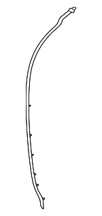 831A0T6000 - Body: Front Weather-strip for Hyundai Image