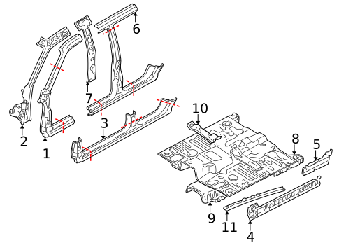 Rocker for 2002 Mitsubishi Montero Sport #0