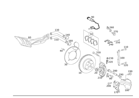 Front Wheel Brake for 2008 Mercedes-Benz SLR McLaren #0