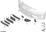 51117450646 - : Grille, Air Intake, Part Closed, Right for BMW Image