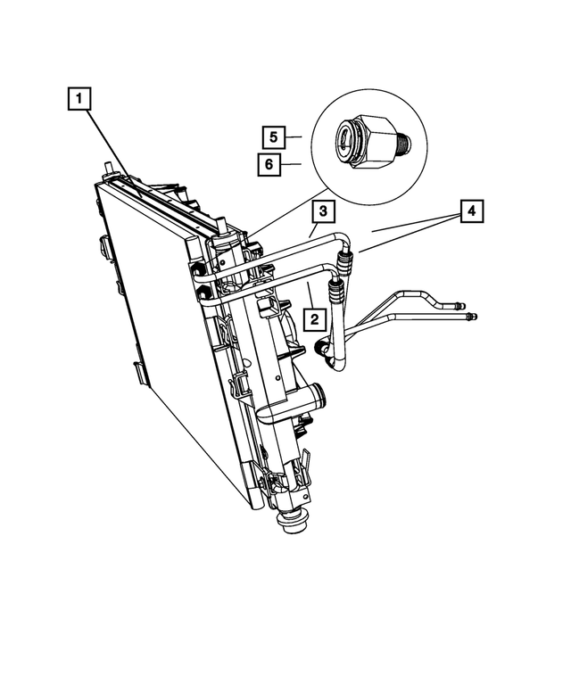 5058363AD - Cooling: Transmission Oil Pressure Line for Mopar Image