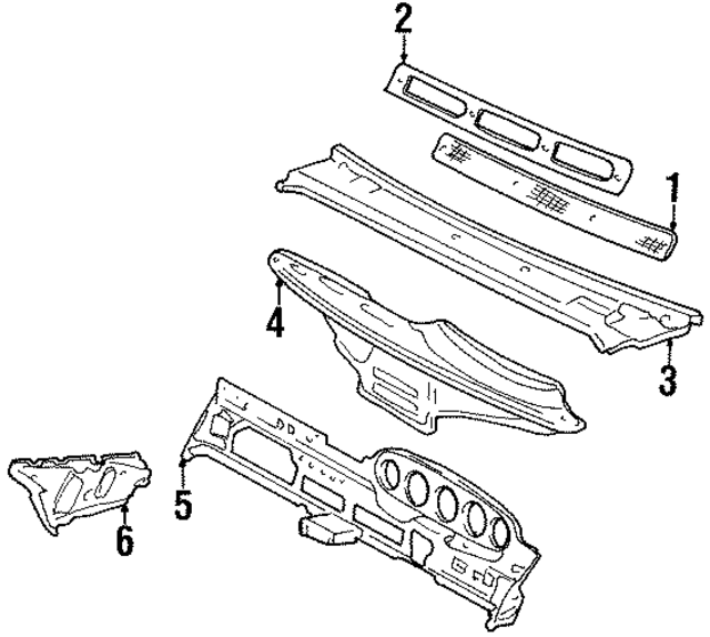 99355941100 - Body: Air Vent Grille for Porsche Image