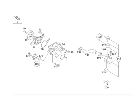 Water Pump for 2011 Smart Fortwo #0