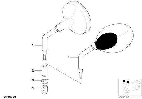 Mirrors, Trim, Storage Compartments for 2004 BMW-Motorrad R 1200 C #0