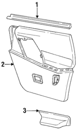 FO4Y5427406AKA - Body: Door Trim Panel for Ford Image