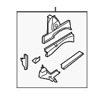 75100JA030 - Body: Side Member Assembly for Nissan: Altima, Maxima Image image
