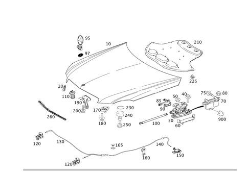 Engine Hood for 2012 Mercedes-Benz E350 #0