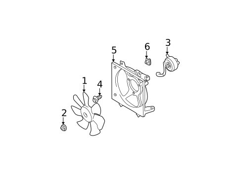 Cooling Fan for 2004 Subaru Impreza #0
