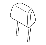 52207452200 - Body: Headrest, Outer for BMW: 530e, 530e xDrive, 530i, 530i xDrive, 540d xDrive, 540i, 540i xDrive, M5, M550i xDrive Image