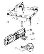 55314966AB - Steering: Airbag Label for Mopar Image