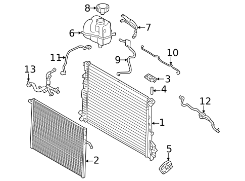 Radiator & Components for 2023 Volvo V60 #20