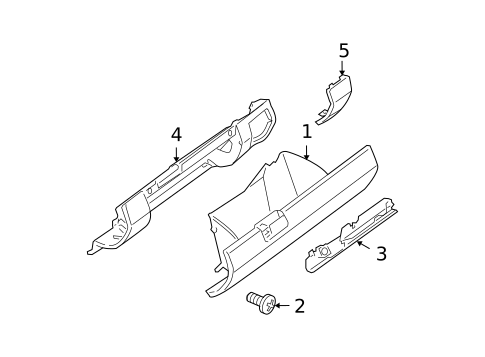 Glove Box for 2009 Nissan Xterra #0