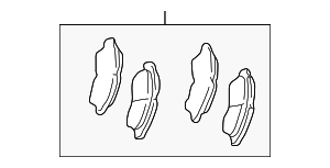 446533220 - : Brake Pads Front for Toyota Image