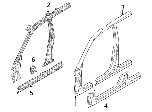 Center Pillar & Rocker for 2009 Kia Borrego #0