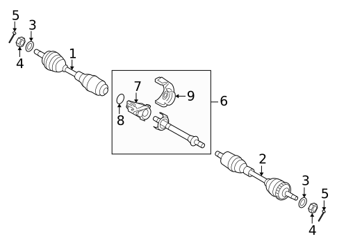 Drive Axles for 2008 Kia Amanti #0