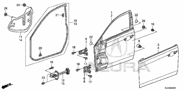 Front Door Panels for 2014 Acura TSX #0