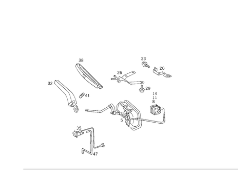 Headlamp Wiper/Washer for 1992 Mercedes-Benz 500SL #1