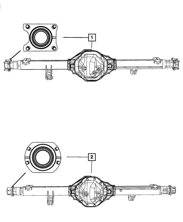 68003419AA - Rear Axle: Service Rear Axle for Mopar Image