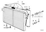 17111712448 - Radiator: Radiator with Transmission Oil Cooler for BMW Image