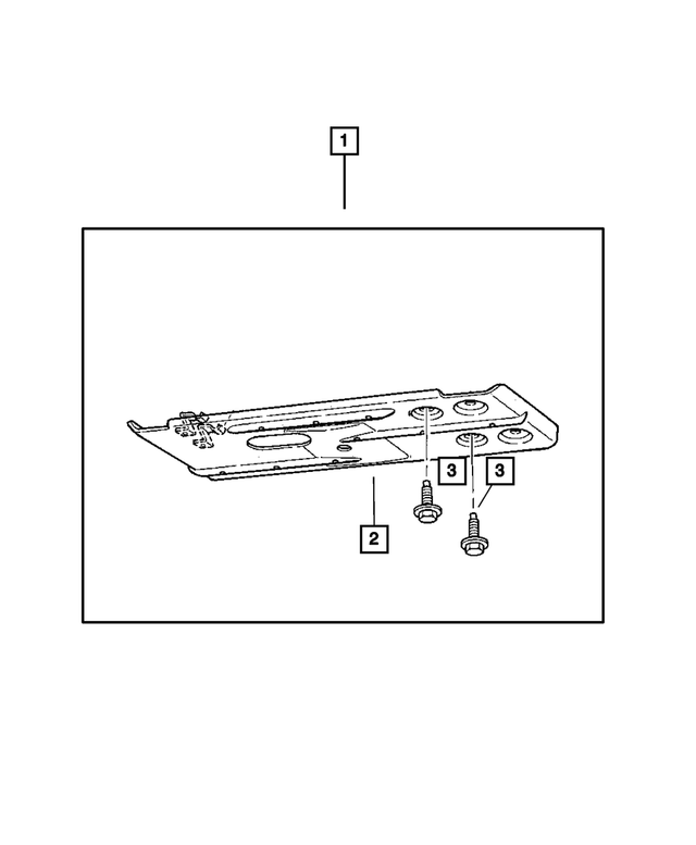 52022048AC - Mopar Accessories - Component Parts: Front Skid Plate for Mopar Image