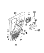 55397411AA - Interior Trim: Door Handle Spacer for Mopar Image