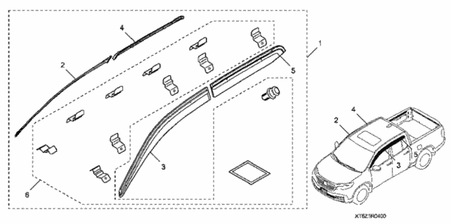 Door Visors for 2019 Honda Ridgeline #0