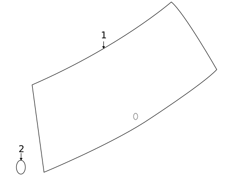 Glass - Lift Gate for 2009 Land Rover LR2 #0
