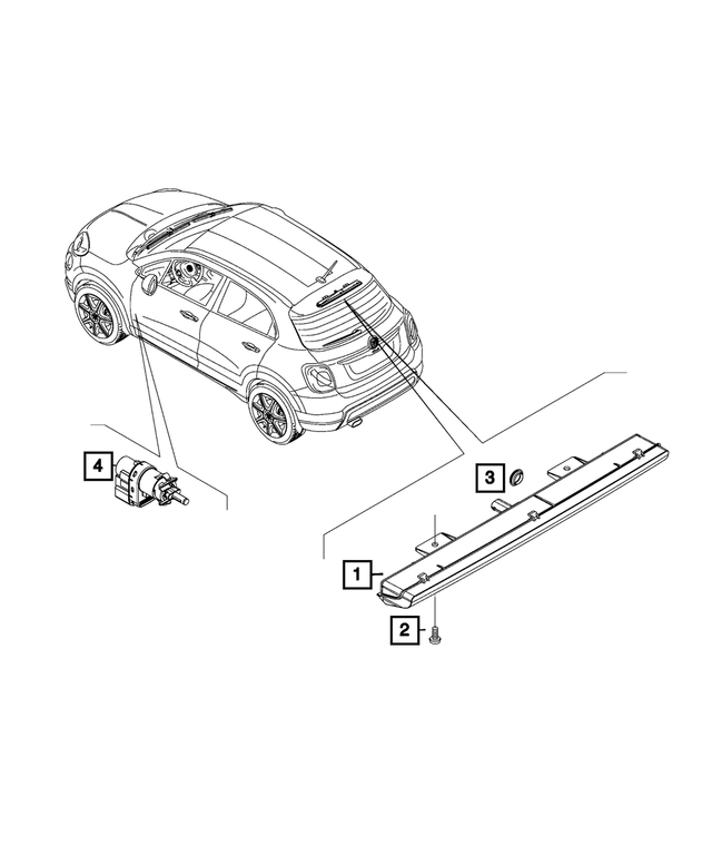 68201899AA - Electrical: Screw for Dodge: Hornet | Fiat: 500L, 500X Image