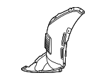 5H0805912M - Body: Fender Liner for Volkswagen Image