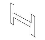 31391625 - Body: License Bracket for Volvo: C30, C70, S60, S60 Cross Country, S80, S90, V50, V60, V60 Cross Country, V70, V90, V90 Cross Country, XC60, XC70 Image