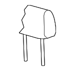 1J0885921ADJGG - Body: Headrest Cover for Volkswagen Image