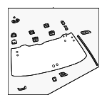 681050C020 - Body: Lift Gate Glass for Toyota: Sequoia Image