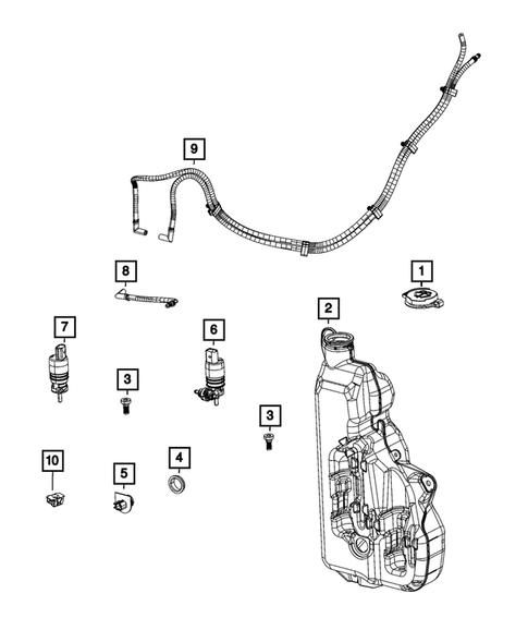 Wiper and Washer System for 2022 Jeep Grand Wagoneer #1