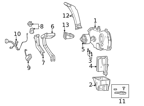 Auxiliary AC & Heater Unit for 2002 GMC Yukon #0
