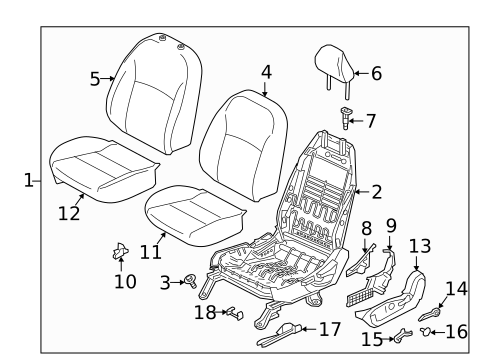 Driver Seat Components for 2025 Nissan Kicks Play #0