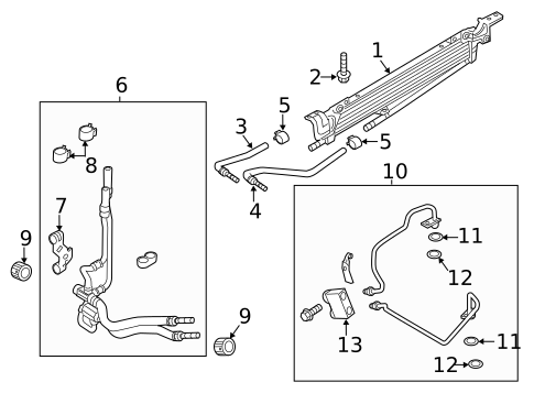 Trans Oil Cooler for 2017 Ford Taurus #1