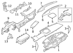 LC5Z78044E82AC - : Defroster Grille for Ford Image