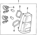 8155016281 - Electrical: Tail Lamp Assembly for Toyota: Tercel Image
