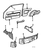 676201042003 - Body: Door Trim Panel for Toyota: Starlet Image