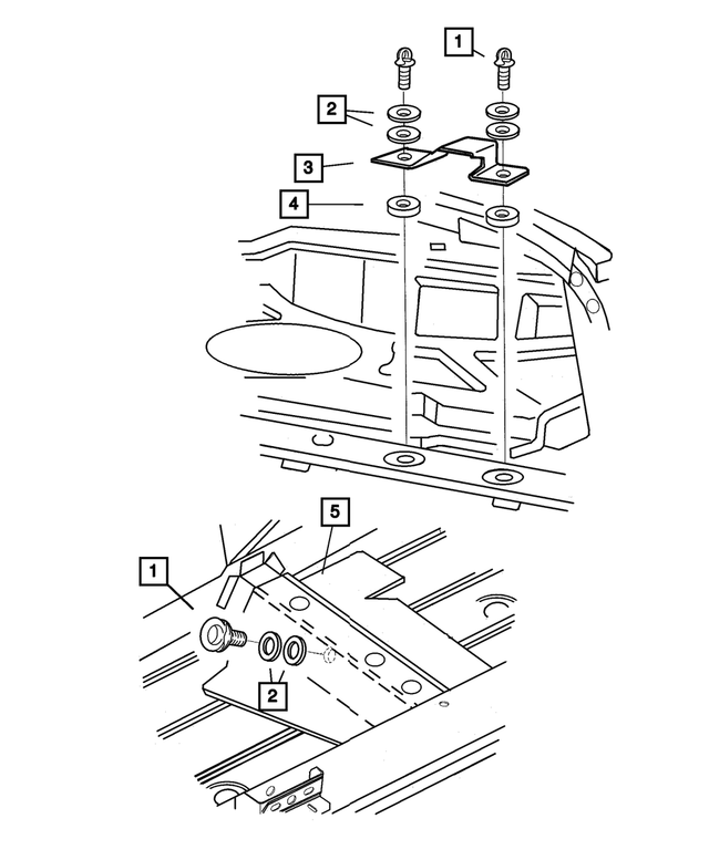 4708494 - Interior Trim: Seat Belt Retainer Spacer for Mopar Image