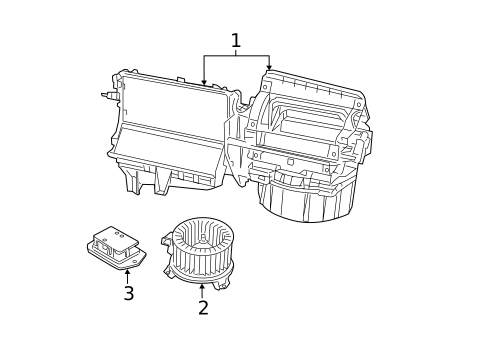 Blower Motor & Fan for 2009 Dodge Caliber #1