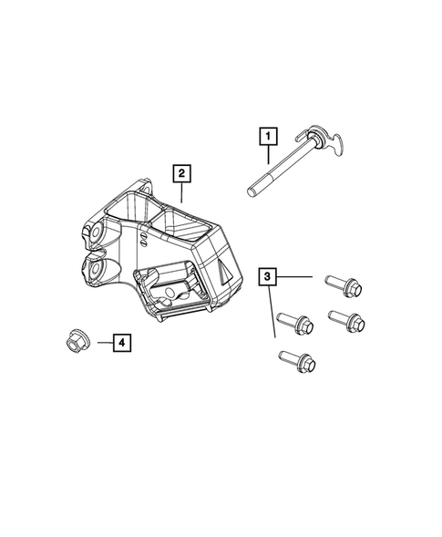 Engine Mounting for 2020 Ram 2500 #2