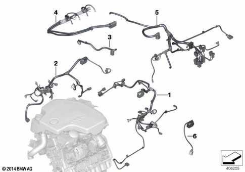 Engine Wiring Harness for 2015 BMW 228iX #0
